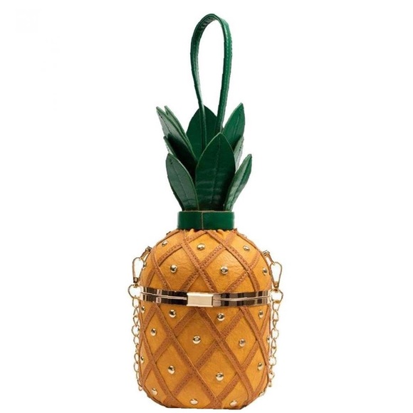 Pineapple Bag Crossbody hand bag Wristlet new - Picture 1 of 6